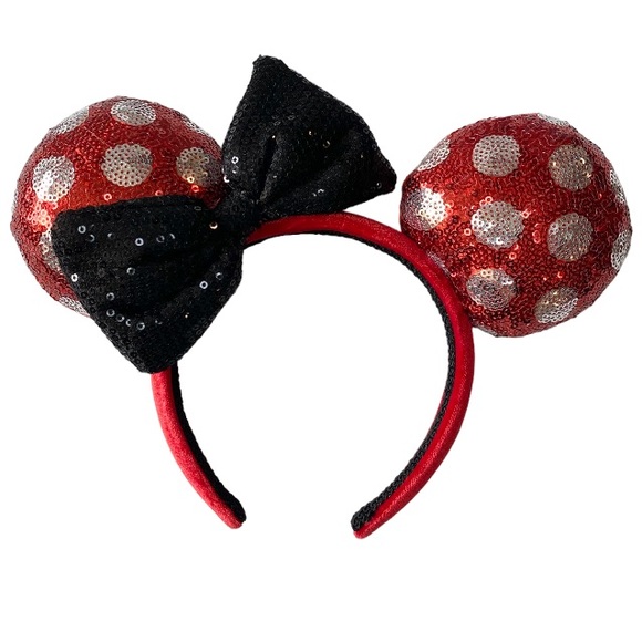 Disney Other - Disney Sequin Minnie Mouse Ears Headband for Girls